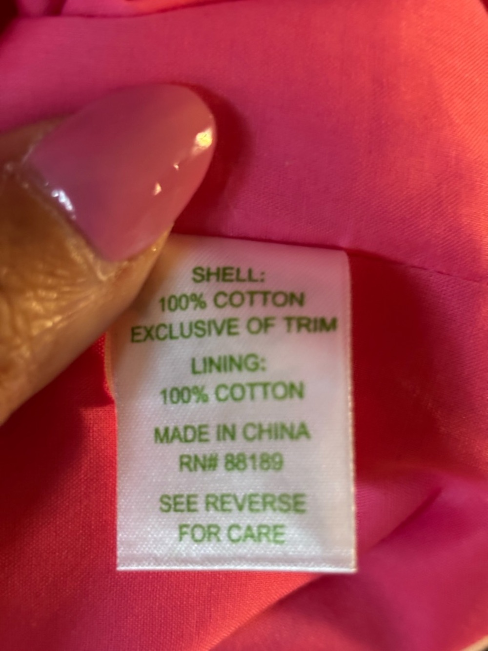 Lilly Pulitzer Pink Strapless Pearl-Embellished Faux-Wrap Dress - Picture 10 of 12